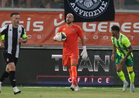 Detalj sa meča AEK Larnaka - Partizan u kvalifikacijama za Ligu Evrope
