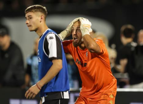 Marko Milošević, golman Partizana posle meča sa AEK-om