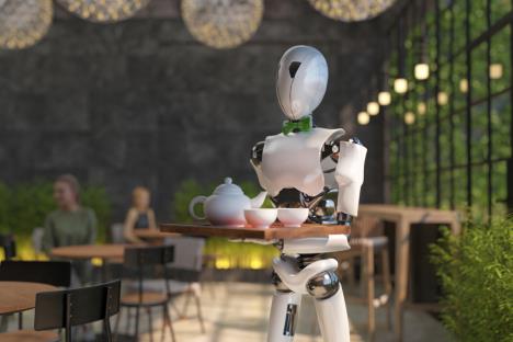 robot konobarrestoran ilon mask
