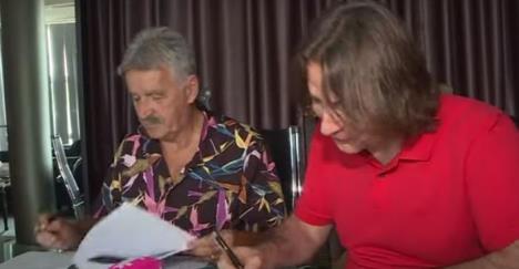 Dragan Stojković Bosanac sa Željkom Mitrovićem na Pinku