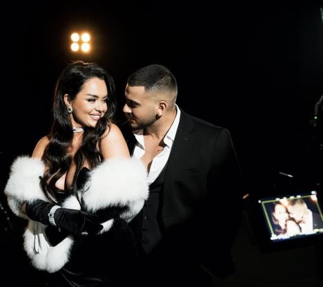 Tijana Em na snimanju spota