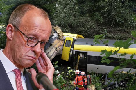 Železnička nesreća u Nemačkoj i Fridrih Merc