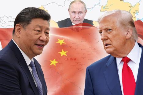 Kineski predsednik Si Đinping zastava Kine američki predsednik Donald Tramp ruski predsednik Vladimir Putin