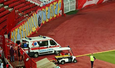 Navijaču pozlilo na severnoj tribini