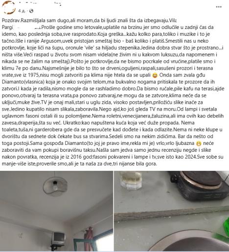 Turisti dobili jeziv smeštaj u Pargi