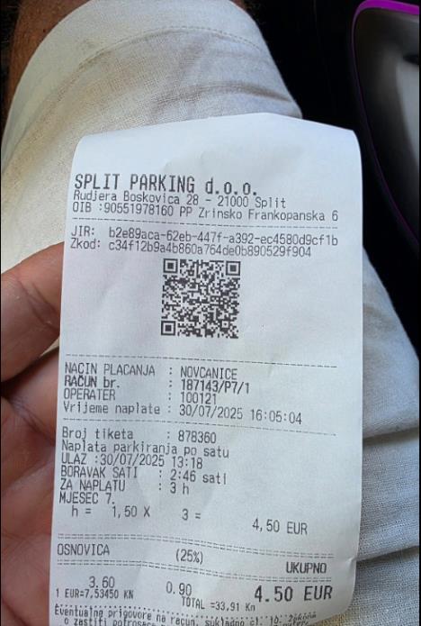Kristijan Iličić pokazao račun za parking.jpg