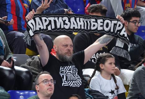 Navijači Partizana u Barseloni