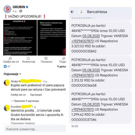 Zvaničan profil Grubin papuča objavio upozorenje kupcima