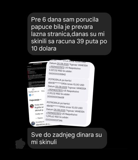 Poruke prevaranta na društvenim mrežama