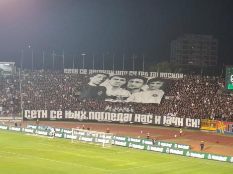 Grobari na utakmici Partizan - Hibernijan