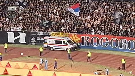 Hitna pomoć na stadionu Partizana