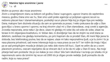 Stanodavac ušao u stan stanarima bez najave