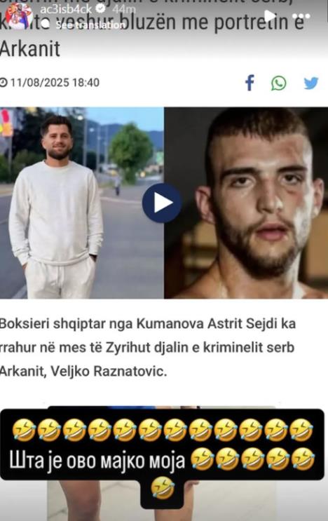 Albanski bokser pretukao Veljka Ražnatovića