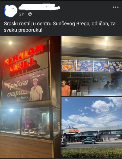 Brze hrane prodaju roštilj u Sunčevom bregu