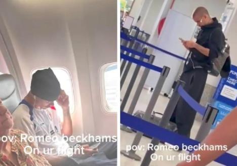 Romeo Bekam u avionu