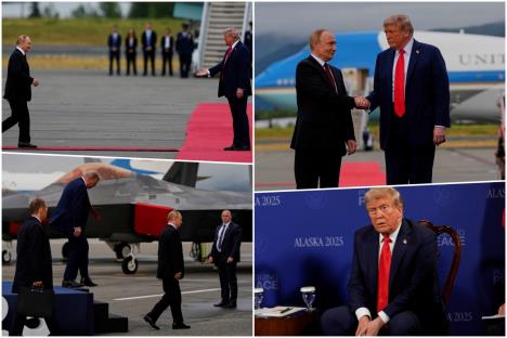 Donald Tramp i Vladimir Putin na sastanku na Aljasci 2025

Sastanak Trampa i Putina iza zatvorenih vrata

Aljaska sastanak lidera SAD i Rusije