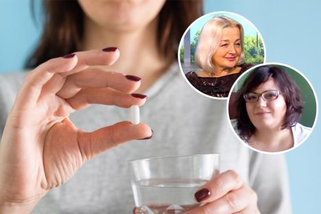 devojka drži lek i čašu vode/dr Jelena Stojanović i Tatjana Fridanovski Jovanović