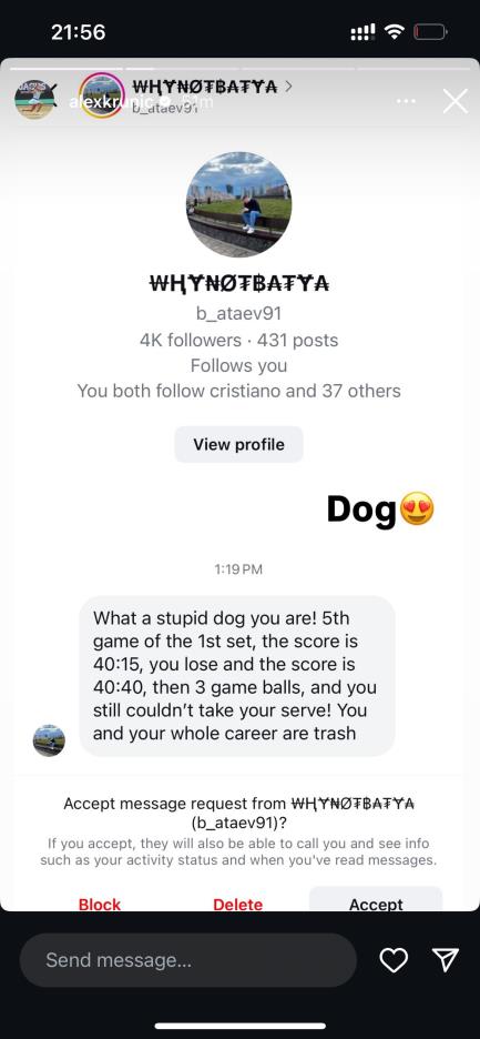 Pretnje smrću Aleksandri Krunić