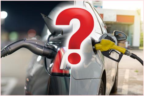 sipanje goriva i punjenje električnog automobila