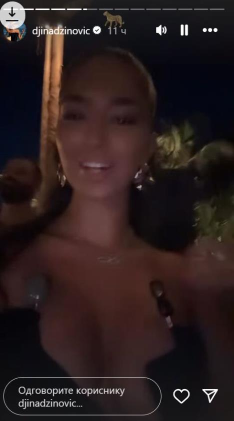 Đina Džinović u noćnom provodu
