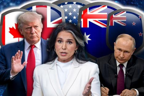 američki predsednik Donald Tramp direktorka američke obaveštajne službe Tulsi Gabard ruski predsednik Vladimir Putin Pet očiju