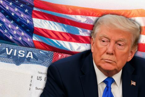 američki predsednik Donald Tramp viza zastava SAD