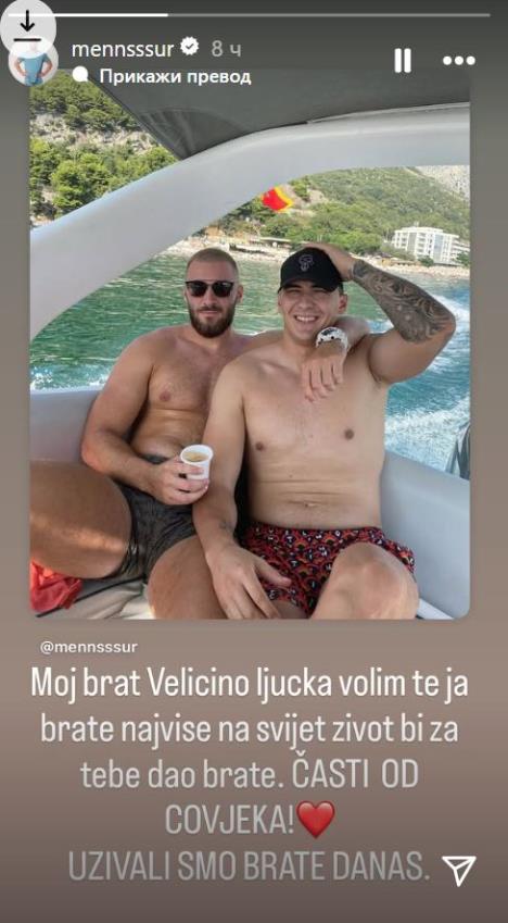 BRAT MU JE ROBIJAO ZBOG POKUŠAJA UBISTVA! Mensur Ajdarpašić pokazao sliku sa Ardijanom koji je izručen Crnoj Gori: Život bih za tebe dao, uživali smo danas!