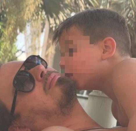 Nikola Radojević sa sinom