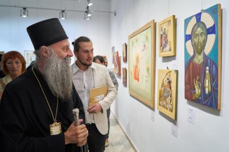 Patrijarh Porfirije i Luka Novaković