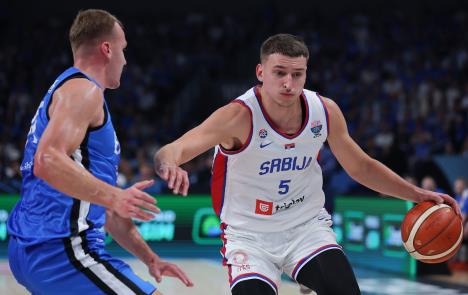 Nikola Jović, Eurobasket 2025, Srbija - Estonija