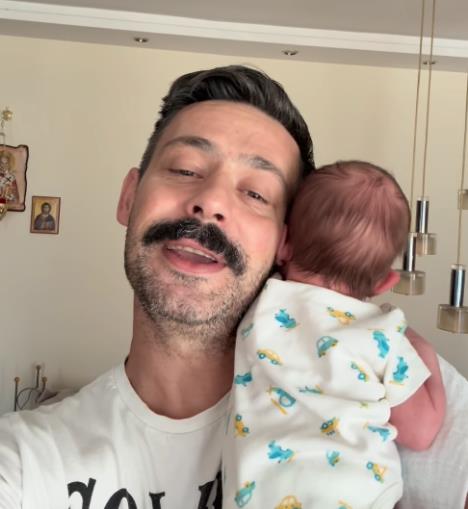 Milan Vasić sa sinom