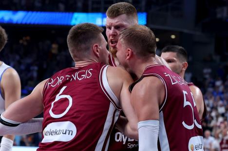 Kristaps Porzingis, Davis Bertans i Arturs Žagars