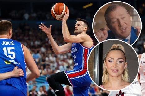 Košarkaši Srbije Maja Berović Nedeljko Bajić Baja.jpg