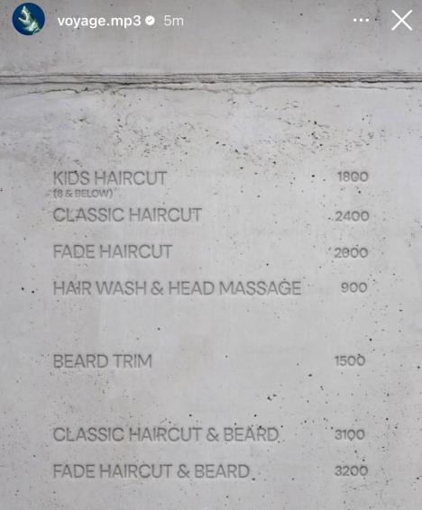 Vojaž pokazao cene u svom salonu za šišanje
