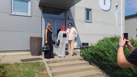 Zorica i Kemiš na snimanju Pinkovih Zvezda