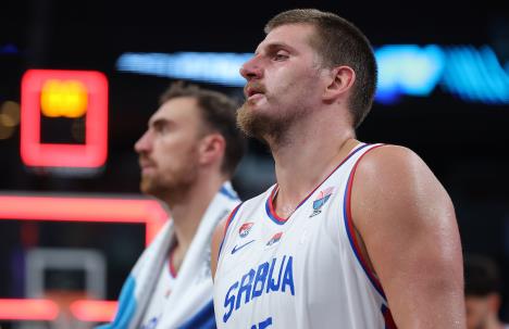 Nikola Jokić na meču Srbija - Finska Eurobasket 2025