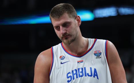 Nikola Jokić na meču Srbija - Finska Eurobasket 2025