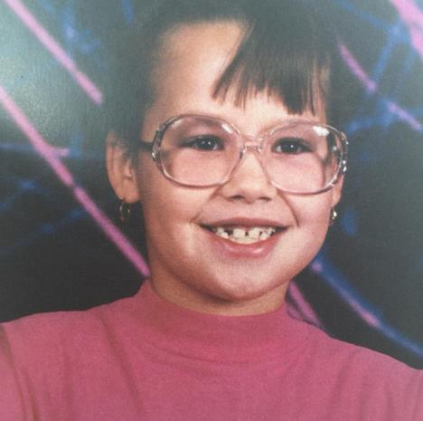 Amber Rouz kad je bila mala