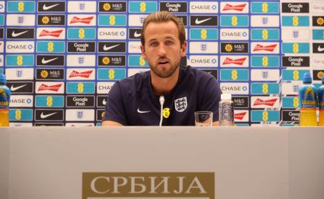 Hari Kejn na konferenciji za medije pred meč Srbije i Engleske
