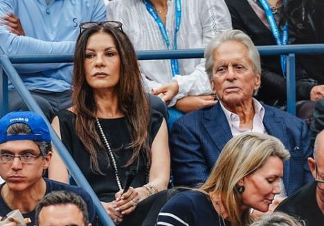 Ketrin Zita DŽons i Majkl Daglas na US Openu