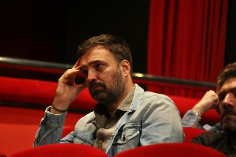 Ivan Bosiljčić na komemoraciji Mihailu Vukobratoviću u Pozorištu na Terazijama