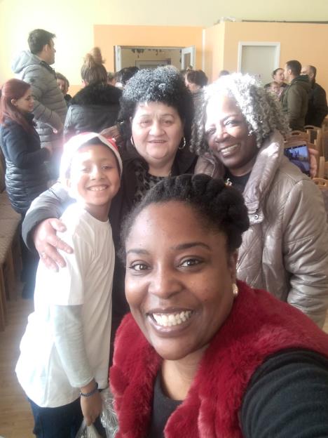 Iris Kanja sa porodicom