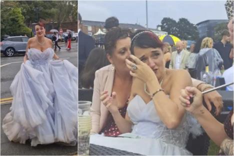 Ostavljena mlada Kler Bel u venčanici na devojačkoj večeri