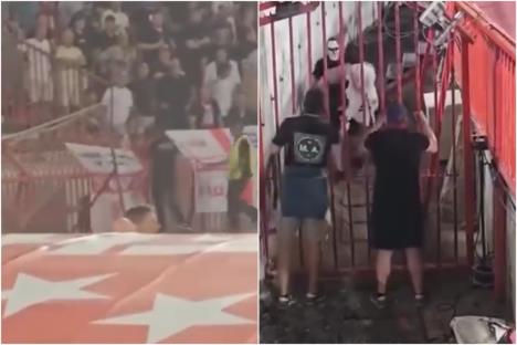 Navijači Srbije sa engleskom zastavom