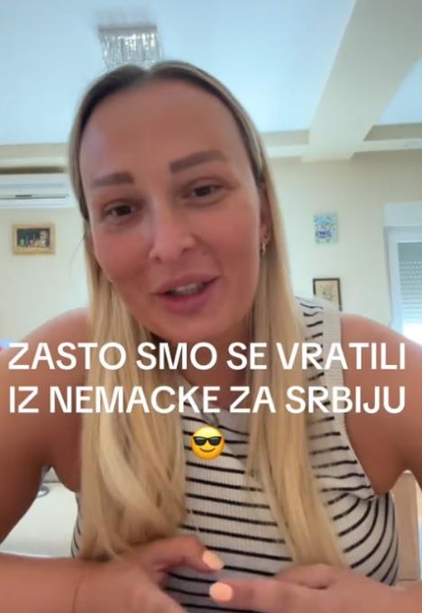 Bojana otkrila zasto se vratila iz Nemačke