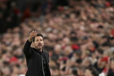 Dijego Simeone na utakmici protiv Liverpula