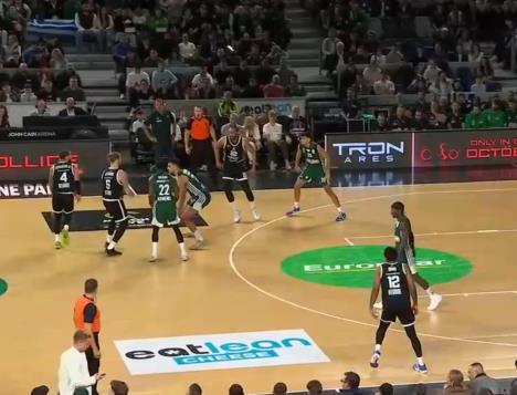 Detalj sa utakmice Partizan - Panatinaikos