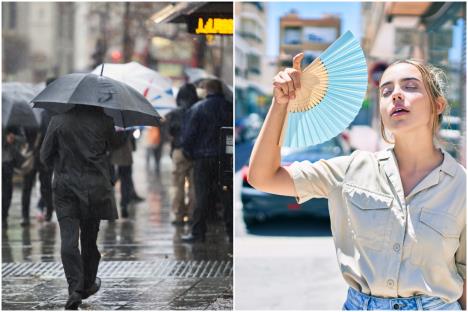 Promena vremena, hladno i kišovito ujutru, preko dana pravo leto