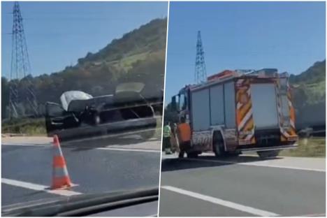 Auto se zapalilo na putu Kakanj - Visoko