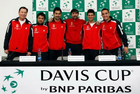 Nikola Pilić sa Dejvis kup reprezentacijom Srbije